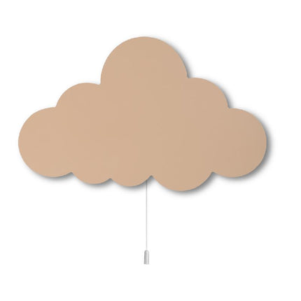 Houten wandlamp wolk voor kinderkamer