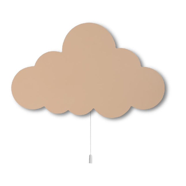 Houten wandlamp wolk voor kinderkamer