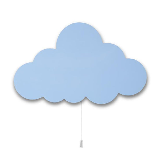 Houten wandlamp wolk voor kinderkamer