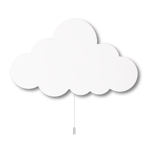 Houten wandlamp wolk voor kinderkamer
