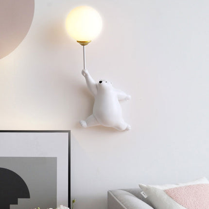 Wandlamp beertje met ballon voor kinderkamer