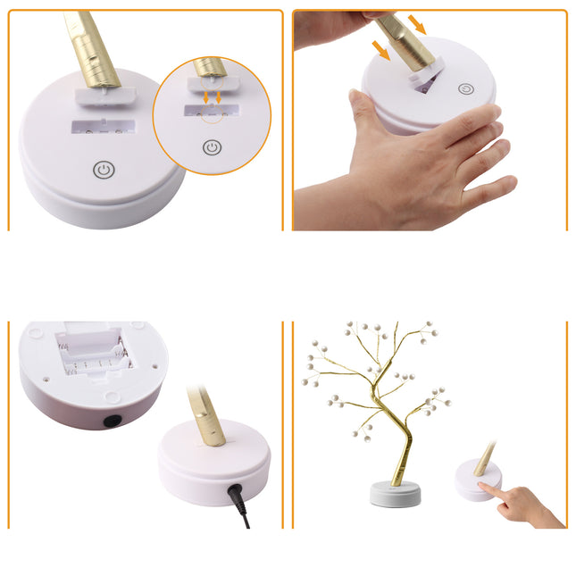 Decoratieve lichtjesboom als sfeerverlichting