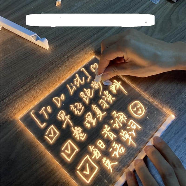Verlicht LED notitiebord voor bureau