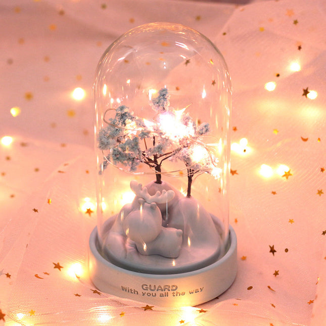 Decoratief nachtlampje met roze boom