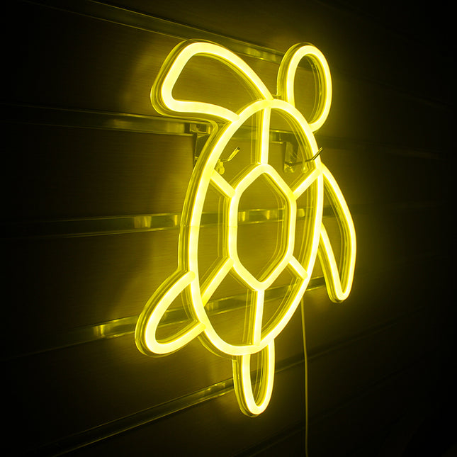 Schildpad neon LED lamp voor wanddecoratie