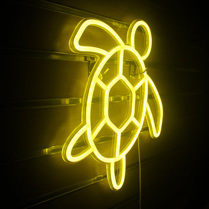 Schildpad neon LED lamp voor wanddecoratie