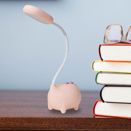 Roze LED bureaulamp varkentje voor kinderen