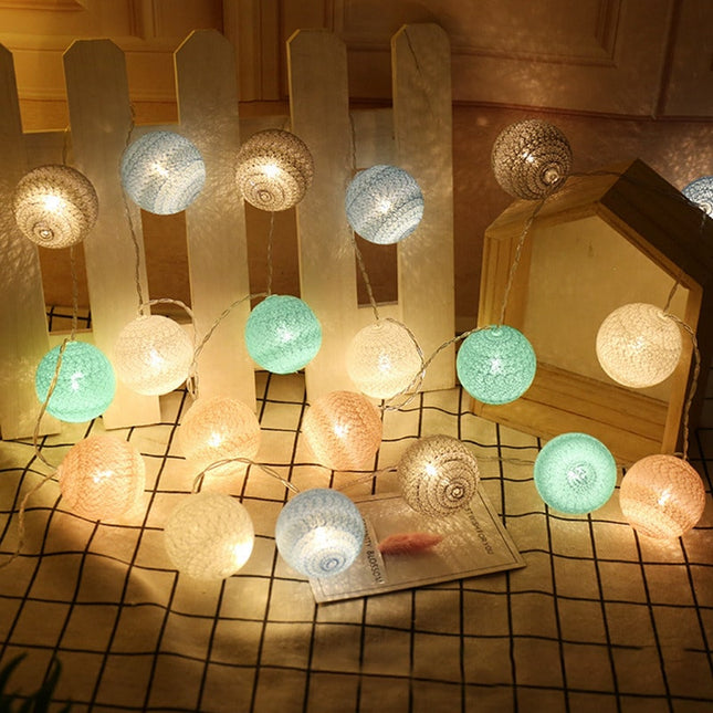 Cotton Ball LED Lichtslinger Decoratie