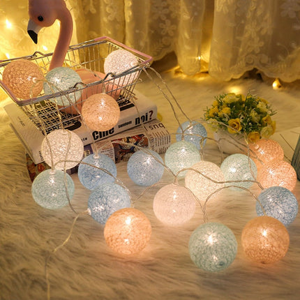 Cotton Ball LED Lichtslinger Decoratie