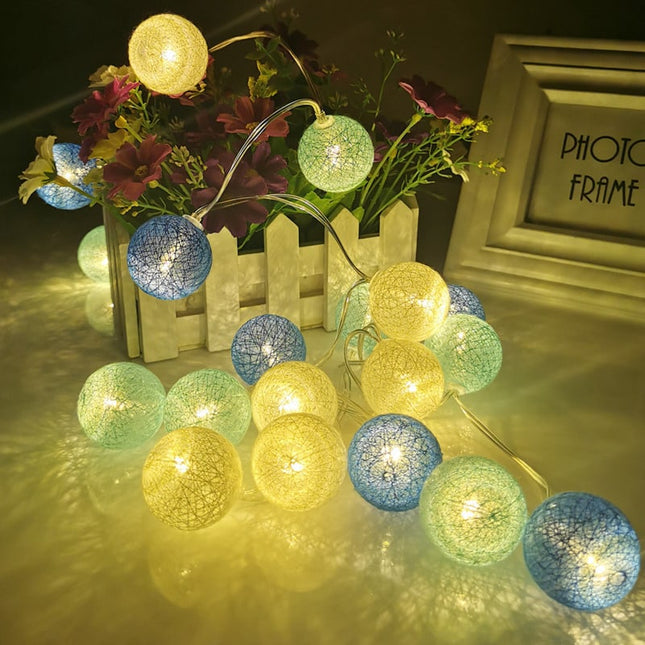 Cotton Ball LED Lichtslinger Decoratie