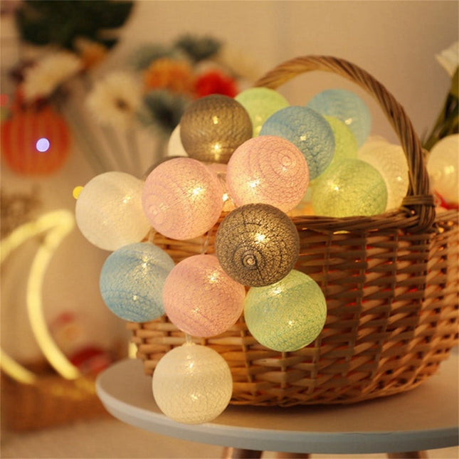 Cotton Ball LED Lichtslinger Decoratie
