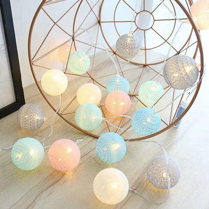 Cotton Ball LED Lichtslinger Decoratie
