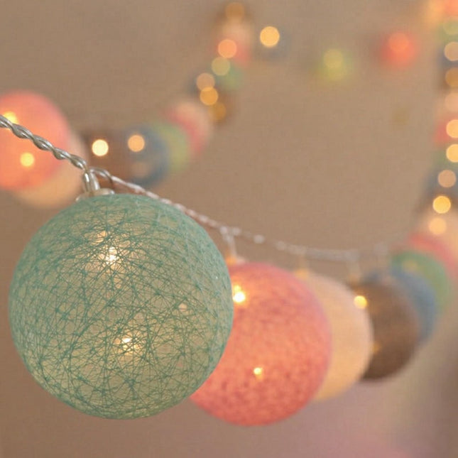 Cotton Ball LED Lichtslinger Decoratie