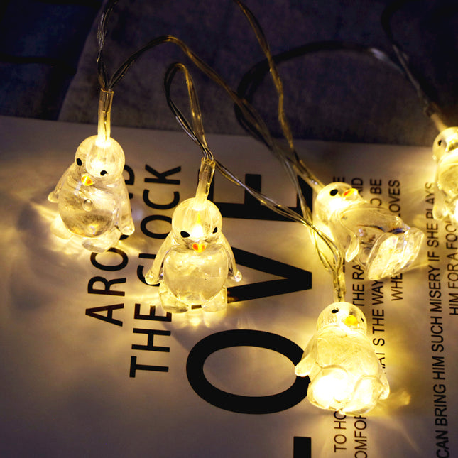 Lichtslinger met schattige pinguïns LED