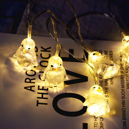 Lichtslinger met schattige pinguïns LED