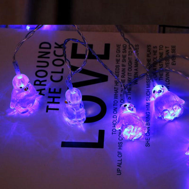 Lichtslinger met schattige pinguïns LED
