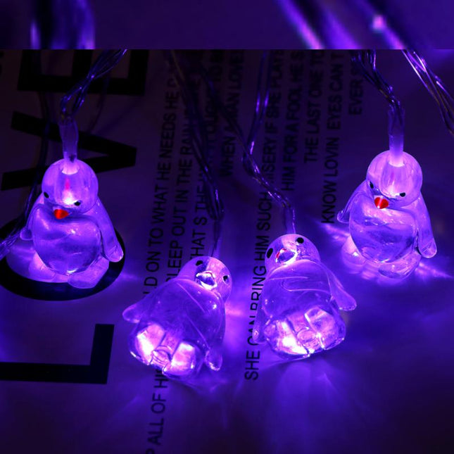 Lichtslinger met schattige pinguïns LED