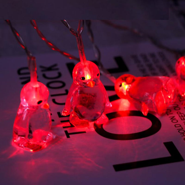 Lichtslinger met schattige pinguïns LED