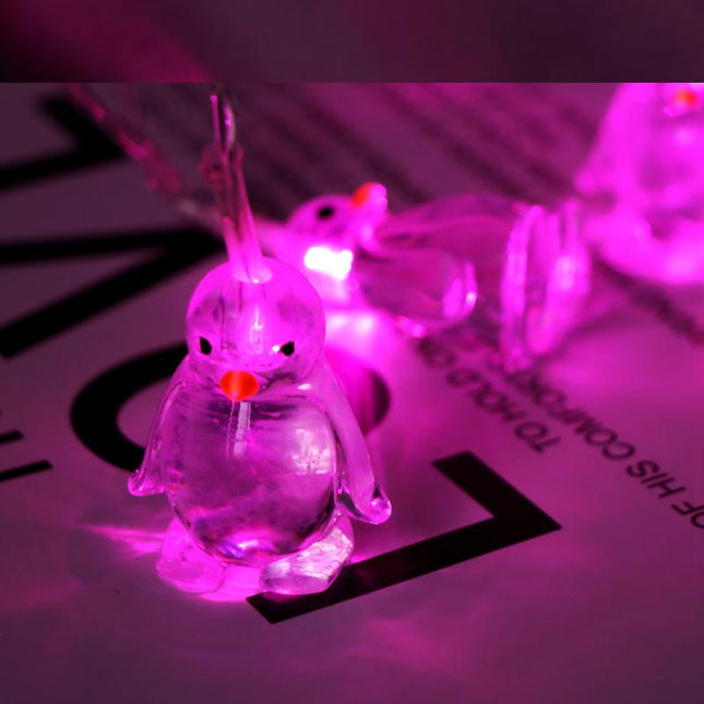Lichtslinger met schattige pinguïns LED