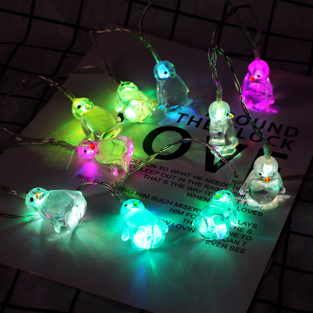 Lichtslinger met schattige pinguïns LED