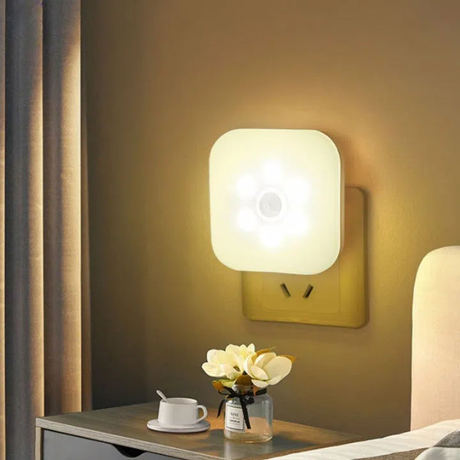 LED nachtlamp met bewegingssensor stopcontact