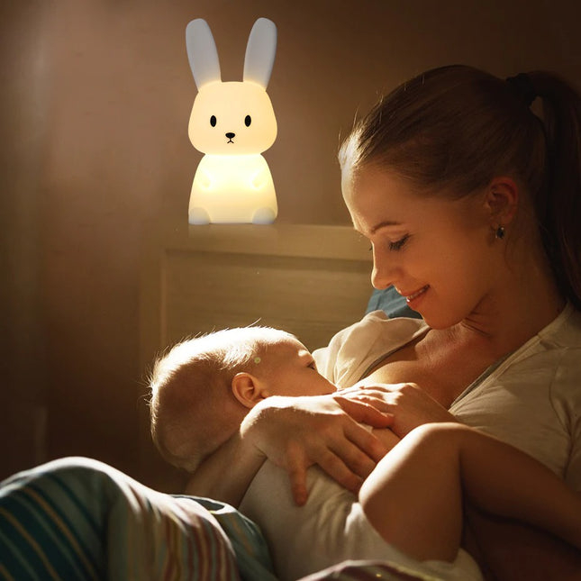Oplaadbaar konijn nachtlampje voor baby's