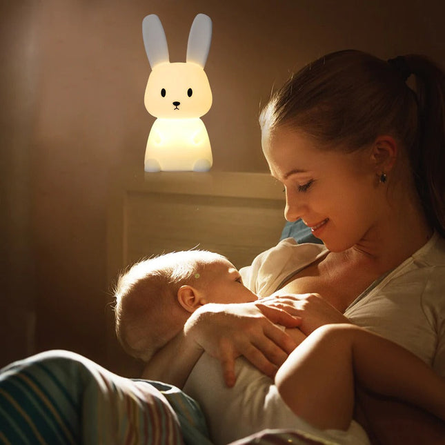 Oplaadbaar konijn nachtlampje voor baby's