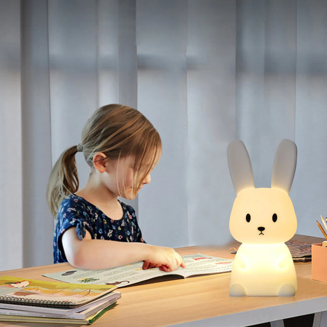 Oplaadbaar konijn nachtlampje voor baby's