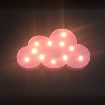 Decoratieve LED lamp in wolkvorm