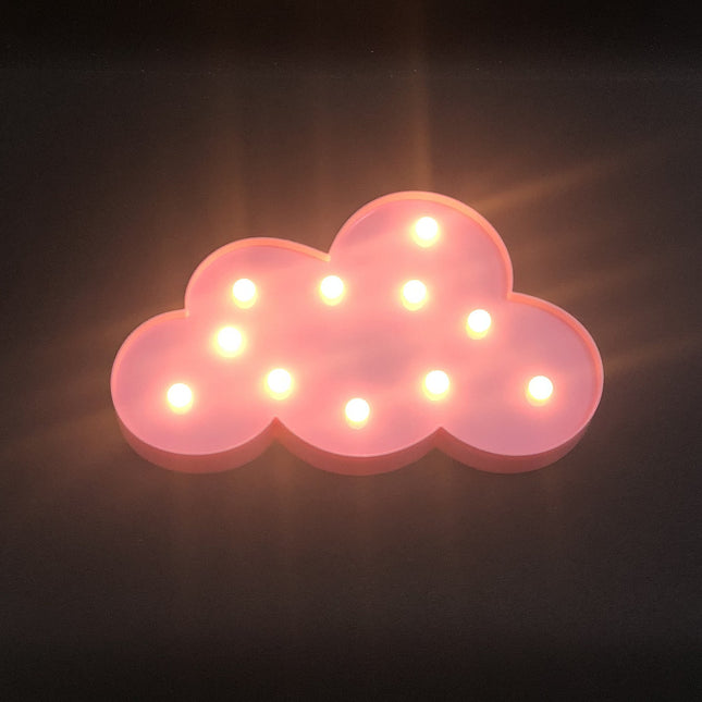 Decoratieve LED lamp in wolkvorm