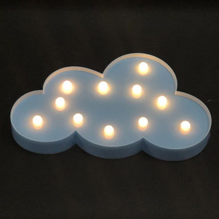 Decoratieve LED lamp in wolkvorm