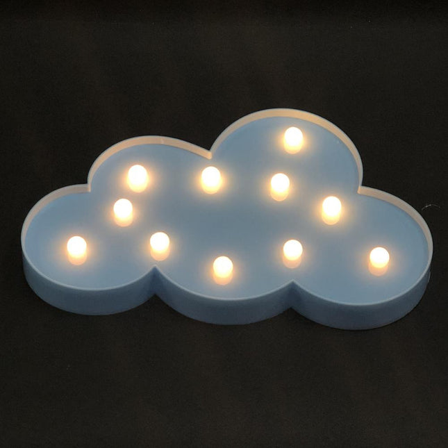 Decoratieve LED lamp in wolkvorm