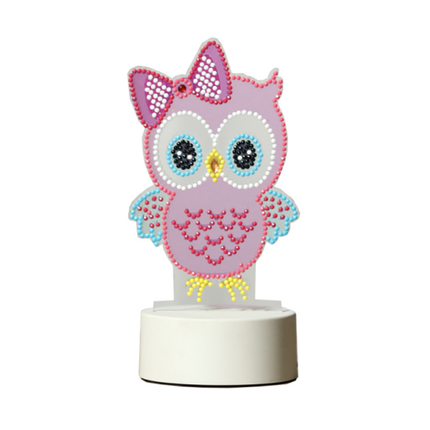 DIY Diamond Painting uil nachtlampje