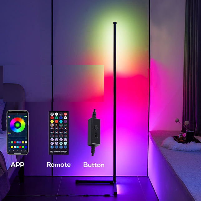 Moderne LED vloerlamp met regenboogkleuren