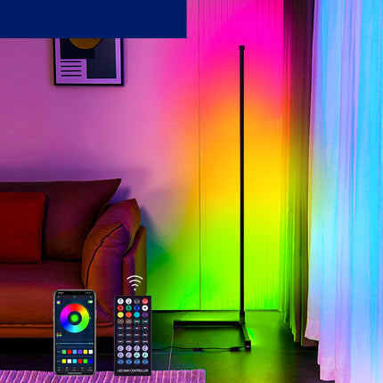 Moderne LED vloerlamp met regenboogkleuren