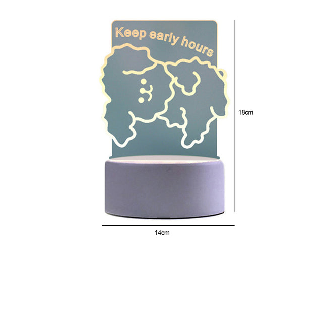 3D lamp beer met hartje