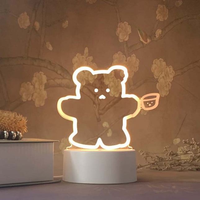 Leuke 3D lamp beer voor kinderkamer
