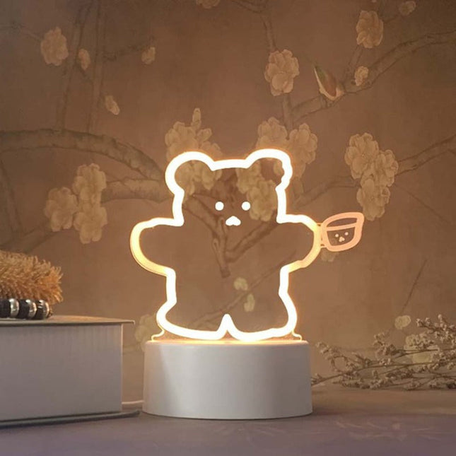 Leuke 3D lamp beer voor kinderkamer