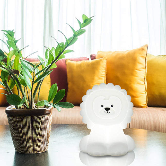 Siliconen leeuw nachtlamp met touch control