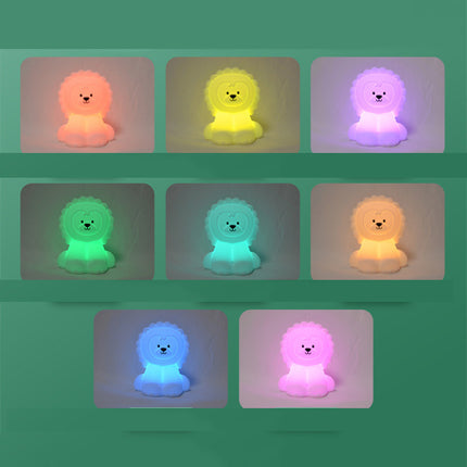 Siliconen leeuw nachtlamp met touch control
