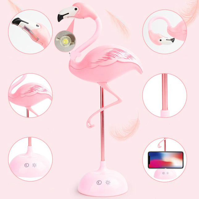 Roze flamingo bedlamp voor meisjeskamer