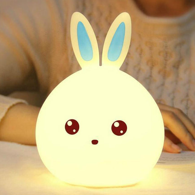 Oplaadbaar siliconen nachtlampje schattig konijn