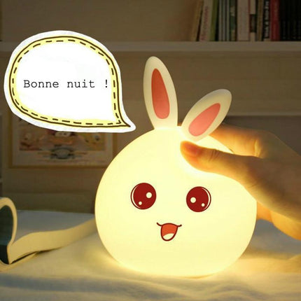 Oplaadbaar siliconen nachtlampje schattig konijn