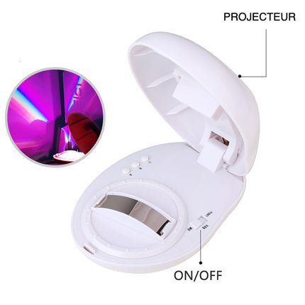 Nachtlamp met regenboog projector voor kinderkamer