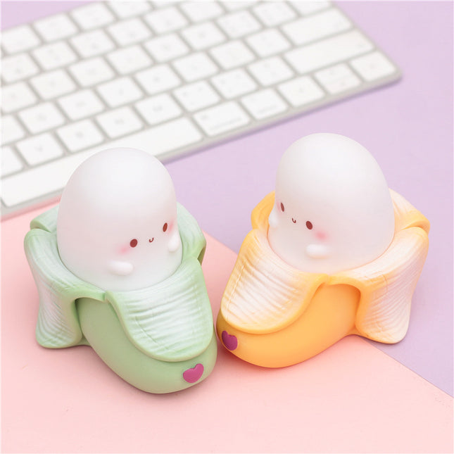 Schattig banaan nachtlampje voor de kinderkamer