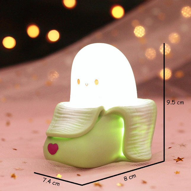Schattig banaan nachtlampje voor de kinderkamer