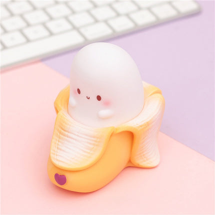 Schattig banaan nachtlampje voor de kinderkamer