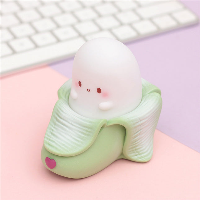 Schattig banaan nachtlampje voor de kinderkamer