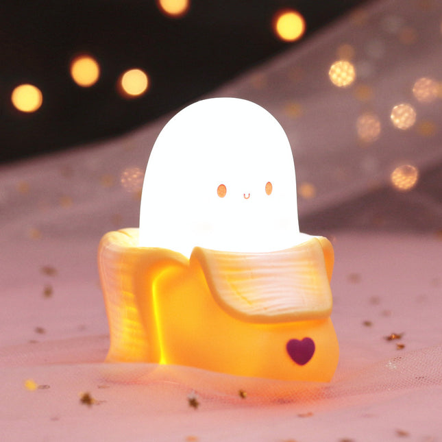 Schattig banaan nachtlampje voor de kinderkamer