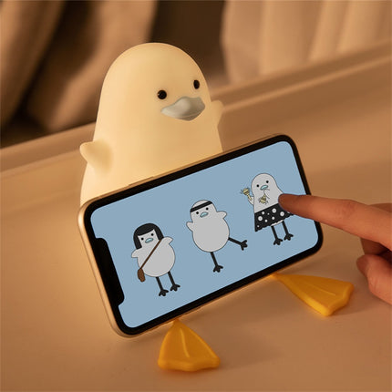 Schattig eendje nachtlampje van siliconen